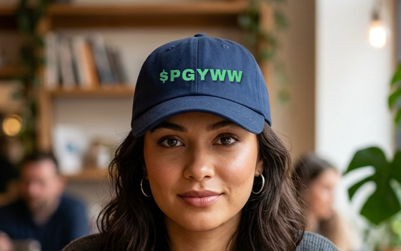 $PGYWW embroidered hat, worn