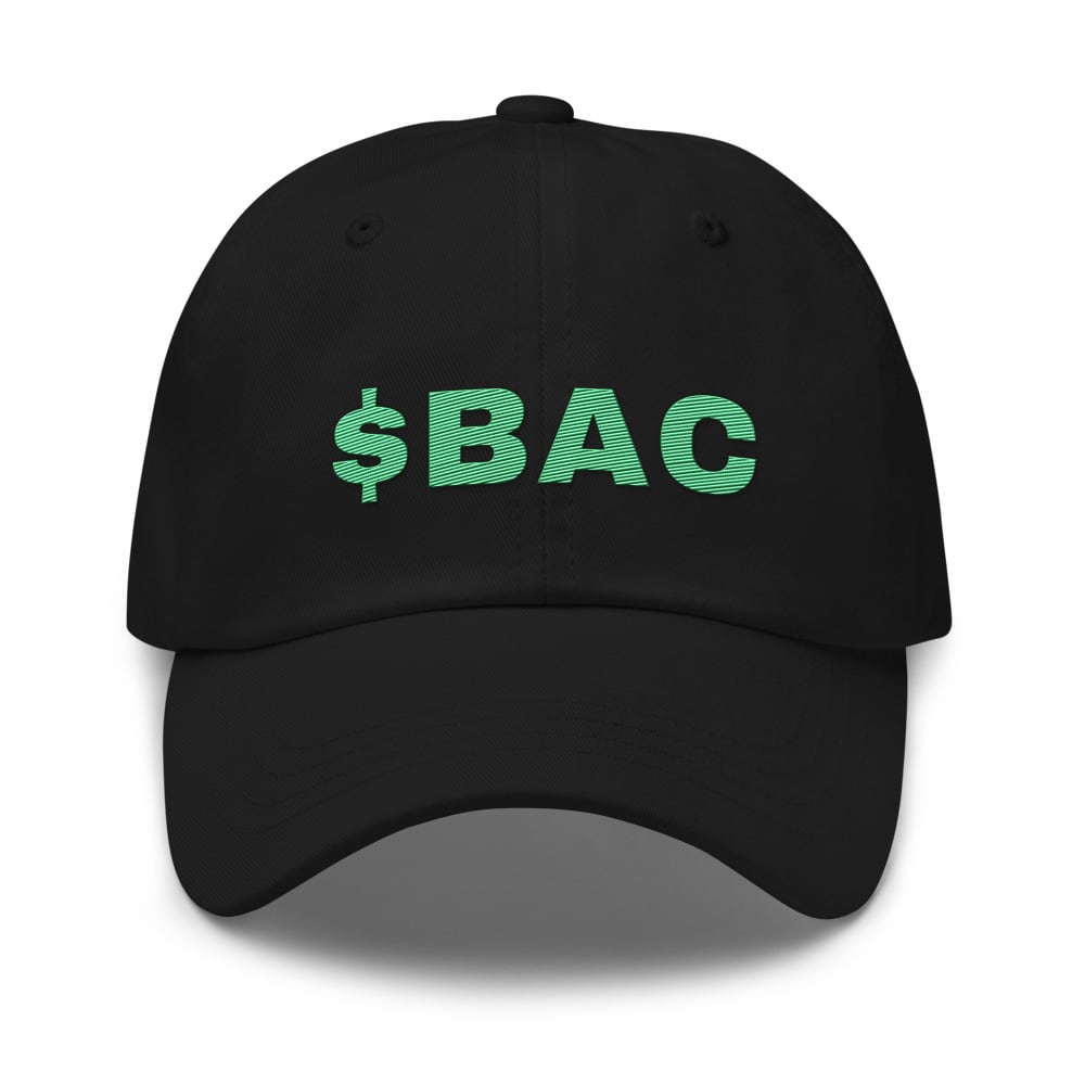 $BAC embroidered hat