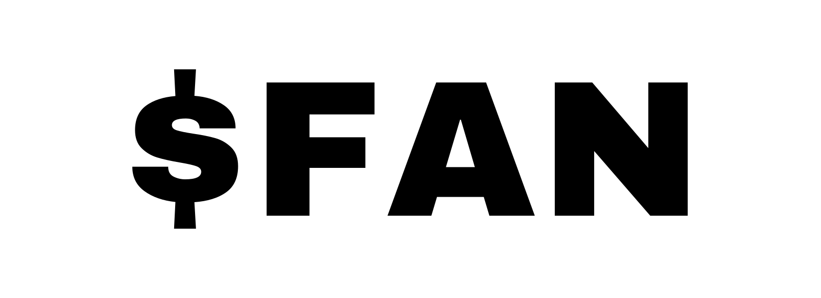 $FAN embroidery artwork — the exact file that gets stitched