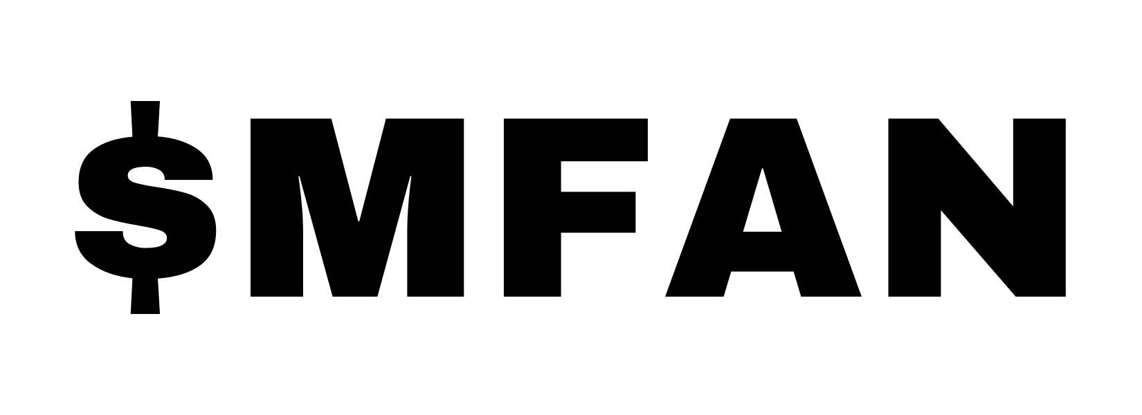 $MFAN embroidery artwork — the exact file that gets stitched