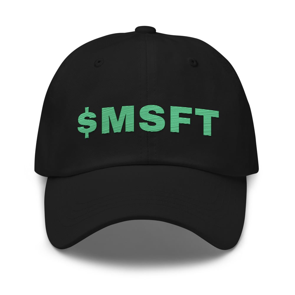 $MSFT embroidered hat