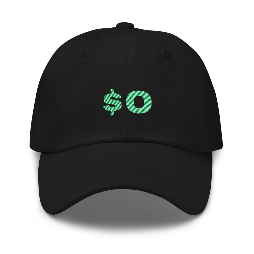 $O embroidered hat