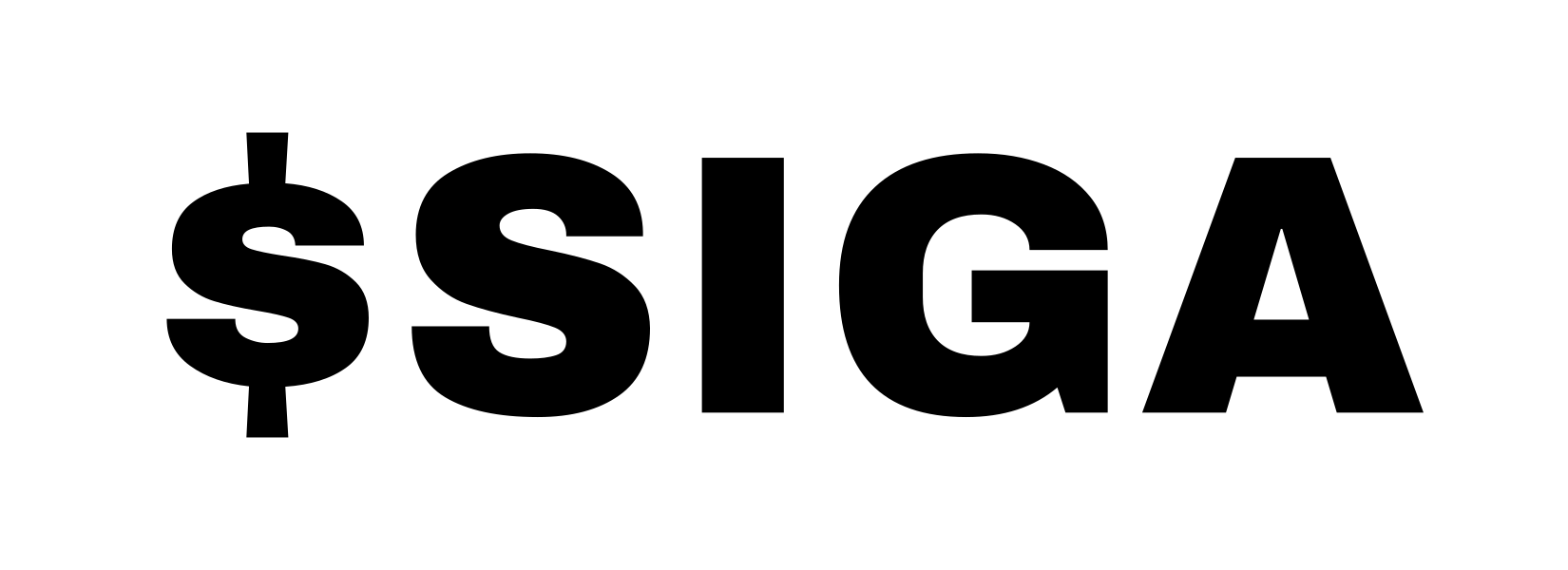 $SIGA embroidery artwork — the exact file that gets stitched