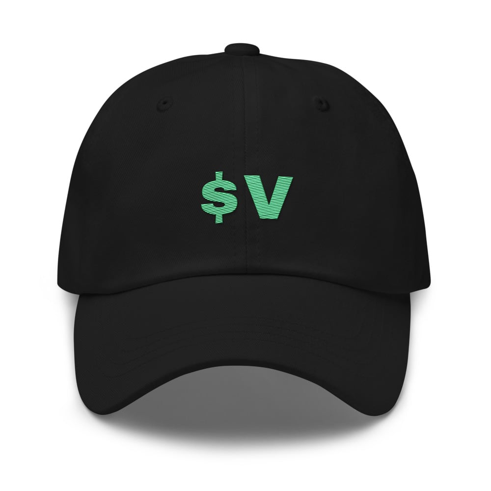 $V embroidered hat