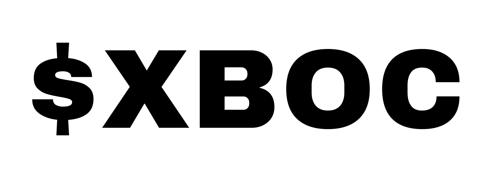 $XBOC embroidery artwork — the exact file that gets stitched
